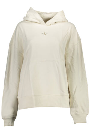 CALVIN KLEIN FELPA SENZA ZIP DONNA BIANCO