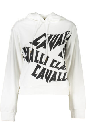 CAVALLI CLASS FELPA SENZA ZIP DONNA BIANCO