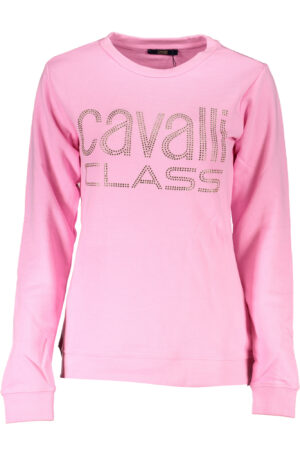 CAVALLI CLASS FELPA SENZA ZIP DONNA ROSA