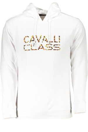 CAVALLI CLASS FELPA SENZA ZIP UOMO BIANCO