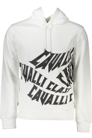 CAVALLI CLASS FELPA SENZA ZIP UOMO BIANCO