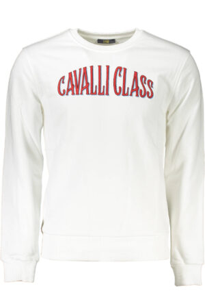 CAVALLI CLASS FELPA SENZA ZIP UOMO BIANCO