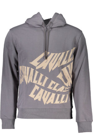 CAVALLI CLASS FELPA SENZA ZIP UOMO GRIGIO