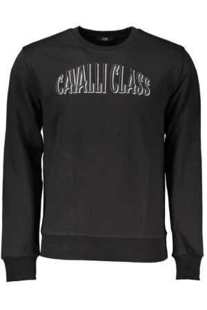 CAVALLI CLASS FELPA SENZA ZIP UOMO NERO