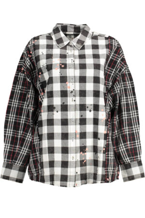 DESIGUAL CAMICIA MANICHE LUNGHE DONNA NERO