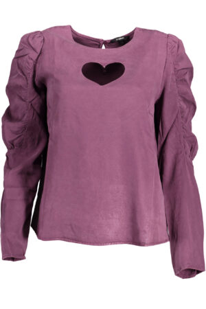 DESIGUAL CAMICIA MANICHE LUNGHE DONNA VIOLA
