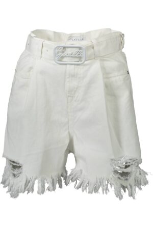 GAELLE PARIS PANTALONE SHORT DONNA BIANCO