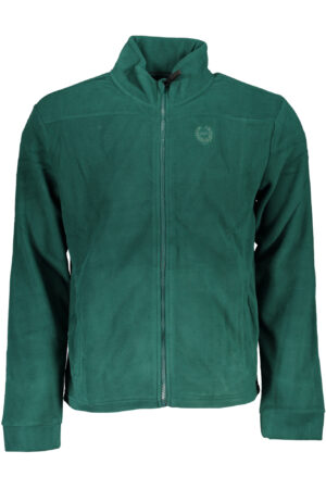 GIAN MARCO VENTURI FELPA CON ZIP UOMO VERDE