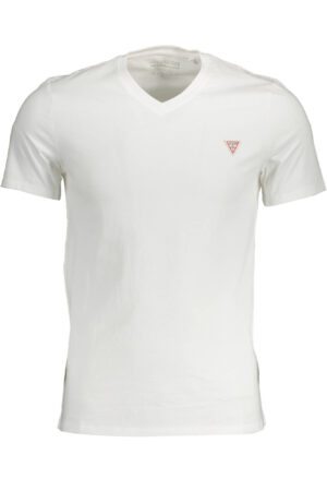 GUESS JEANS T-SHIRT MANICHE CORTE UOMO BIANCO