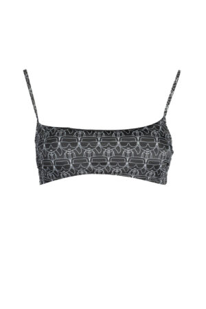 KARL LAGERFELD BEACHWEAR COSTUME PARTE SOPRA DONNA NERO