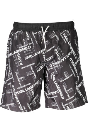 KARL LAGERFELD BEACHWEAR COSTUME PARTE SOTTO UOMO NERO