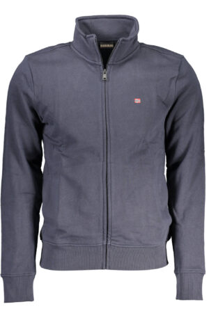 NAPAPIJRI FELPA CON ZIP UOMO BLU