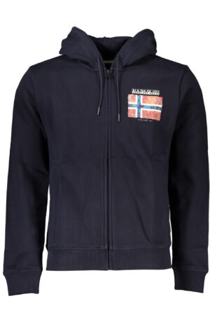 NAPAPIJRI FELPA CON ZIP UOMO BLU