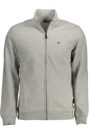 NAPAPIJRI FELPA CON ZIP UOMO GRIGIO