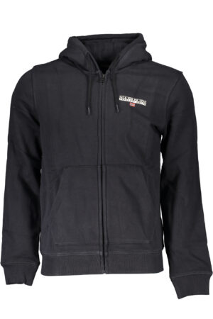 NAPAPIJRI FELPA CON ZIP UOMO NERO
