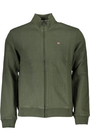 NAPAPIJRI FELPA CON ZIP UOMO VERDE