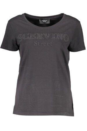 SCERVINO STREET T-SHIRT MANICHE CORTE DONNA NERO