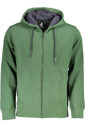 U.S. GRAND FELPA CON ZIP UOMO VERDE