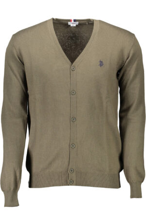 U.S. POLO CARDIGAN UOMO VERDE