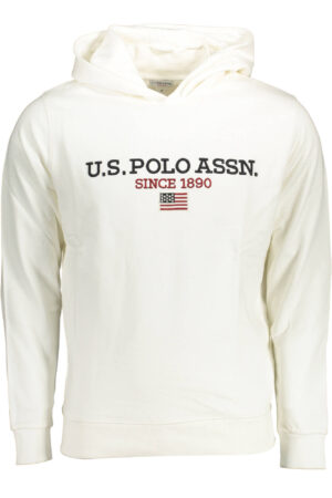 U.S. POLO FELPA SENZA ZIP UOMO BIANCO