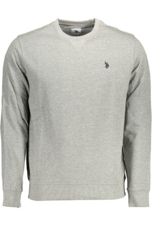 U.S. POLO FELPA SENZA ZIP UOMO GRIGIO
