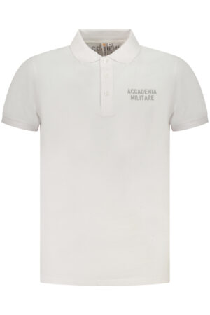 ACCADEMIA MILITARE POLO MANICHE CORTE UOMO BIANCO