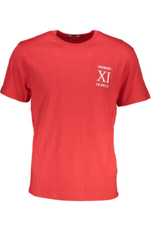 BIKKEMBERGS T-SHIRT MANICHE CORTE UOMO ROSSO