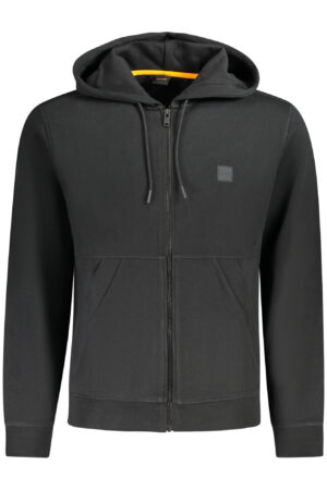 BOSS FELPA CON ZIP UOMO NERO