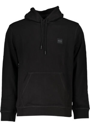 BOSS FELPA SENZA ZIP UOMO NERO