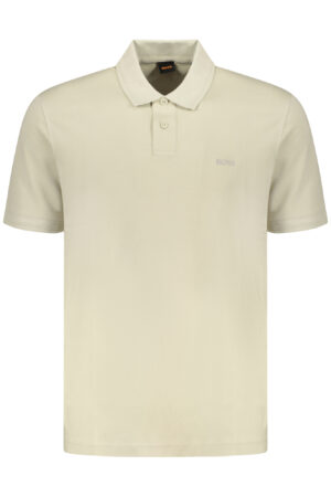 BOSS POLO MANICHE CORTE UOMO BEIGE