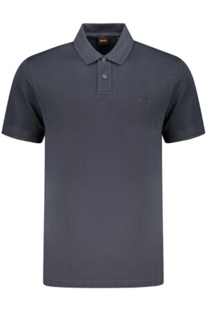 BOSS POLO MANICHE CORTE UOMO BLU