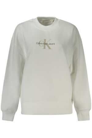 CALVIN KLEIN FELPA SENZA ZIP DONNA BIANCO