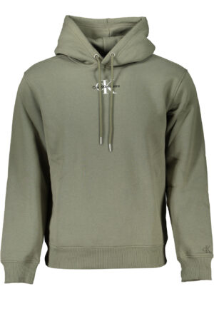 CALVIN KLEIN FELPA SENZA ZIP UOMO VERDE