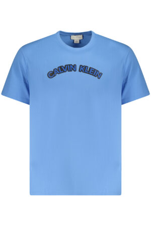CALVIN KLEIN T-SHIRT MANICHE CORTE UOMO AZZURRO