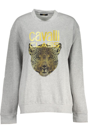 CAVALLI CLASS FELPA SENZA ZIP DONNA GRIGIO