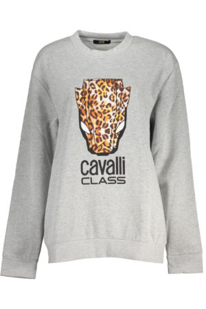 CAVALLI CLASS FELPA SENZA ZIP DONNA GRIGIO