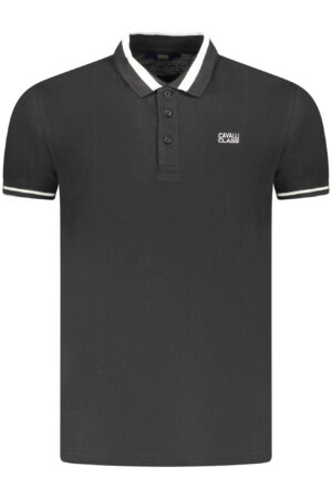 CAVALLI CLASS POLO MANICHE CORTE UOMO NERO