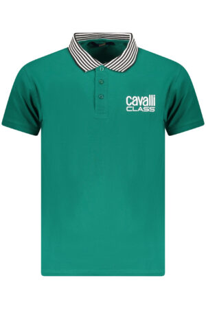 CAVALLI CLASS POLO MANICHE CORTE UOMO VERDE