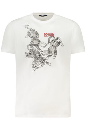 CAVALLI CLASS T-SHIRT MANICHE CORTE UOMO BIANCO