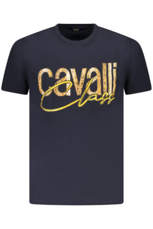 CAVALLI CLASS T-SHIRT MANICHE CORTE UOMO BLU