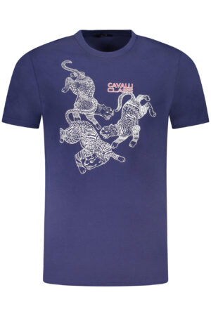 CAVALLI CLASS T-SHIRT MANICHE CORTE UOMO BLU