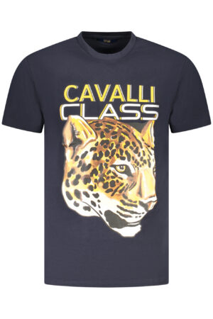 CAVALLI CLASS T-SHIRT MANICHE CORTE UOMO BLU
