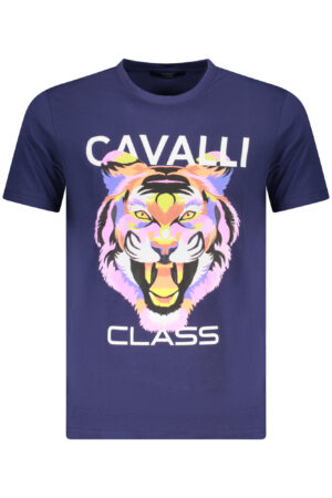 CAVALLI CLASS T-SHIRT MANICHE CORTE UOMO BLU