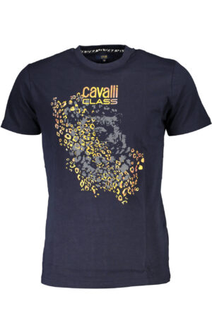 CAVALLI CLASS T-SHIRT MANICHE CORTE UOMO BLU