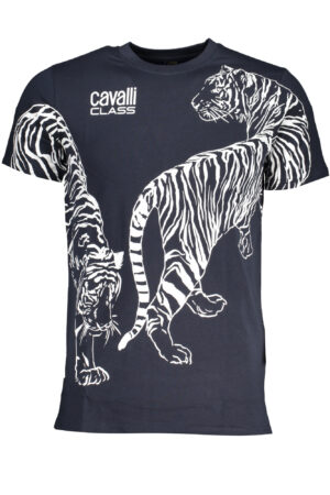 CAVALLI CLASS T-SHIRT MANICHE CORTE UOMO BLU