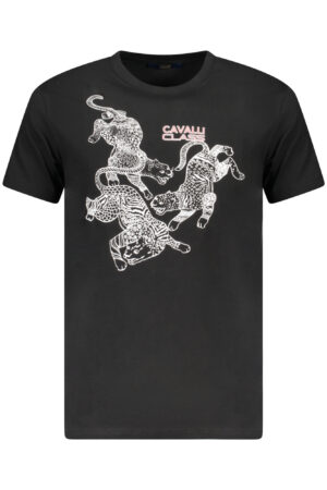 CAVALLI CLASS T-SHIRT MANICHE CORTE UOMO NERO