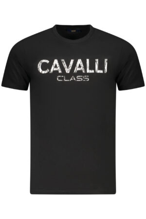 CAVALLI CLASS T-SHIRT MANICHE CORTE UOMO NERO