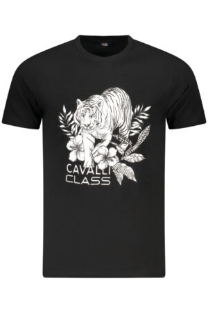 CAVALLI CLASS T-SHIRT MANICHE CORTE UOMO NERO