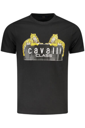 CAVALLI CLASS T-SHIRT MANICHE CORTE UOMO NERO
