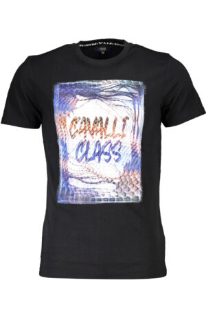 CAVALLI CLASS T-SHIRT MANICHE CORTE UOMO NERO